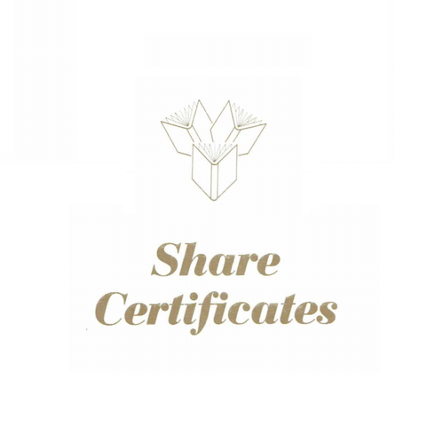 Share Certificate Book